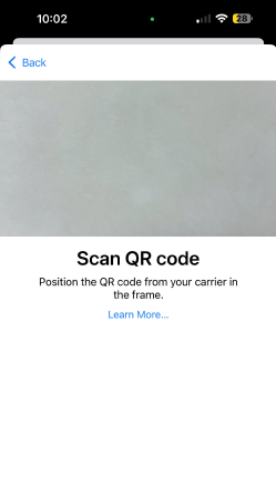 Step 4: Scan QR code