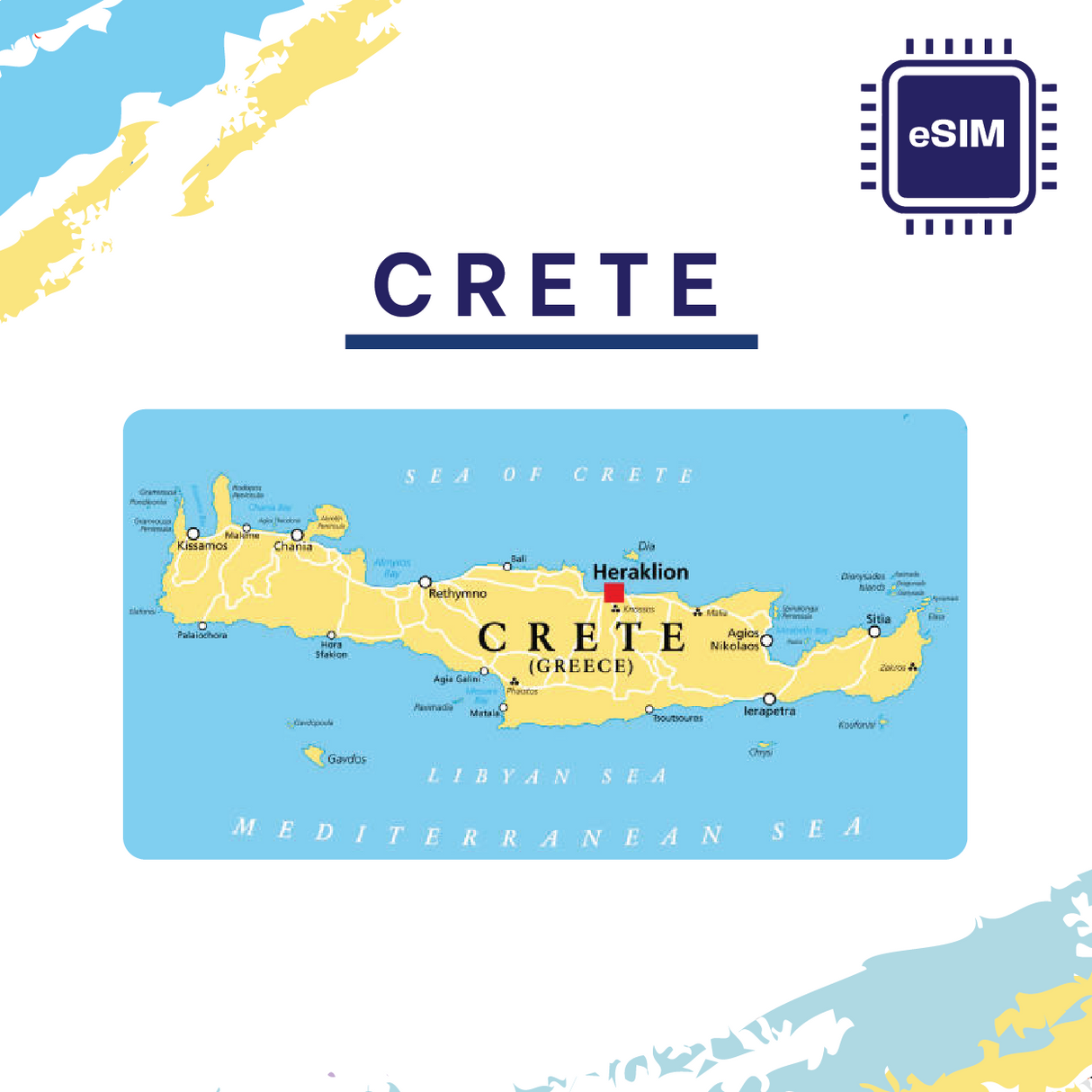 Crete eSIM for Travel | Fast Data, Easy Setup | Way2go SIM